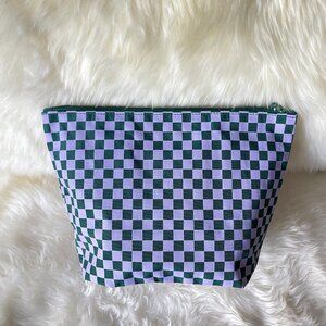 NWOT Baggu Go Pouch Medium - Green Check (Jewel Checks)